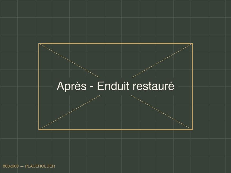 Après - Nettoyage d'enduit projeté recouvert de mousse — Villa à Hossegor